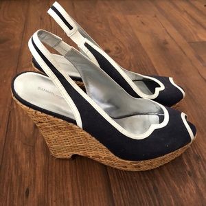 Black and white shoes